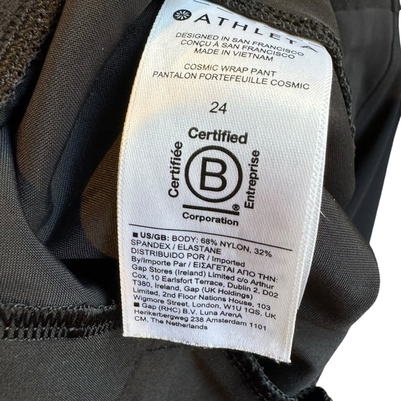 ATHLETA Cosmic Wrap Pant Black #988038 Plus Size 24 - Picture 8 of 12